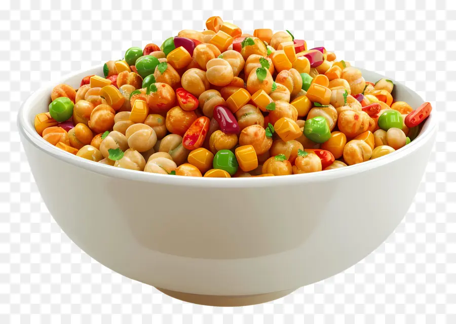 Tigela De Chana Chaat，Legumes Mistos PNG