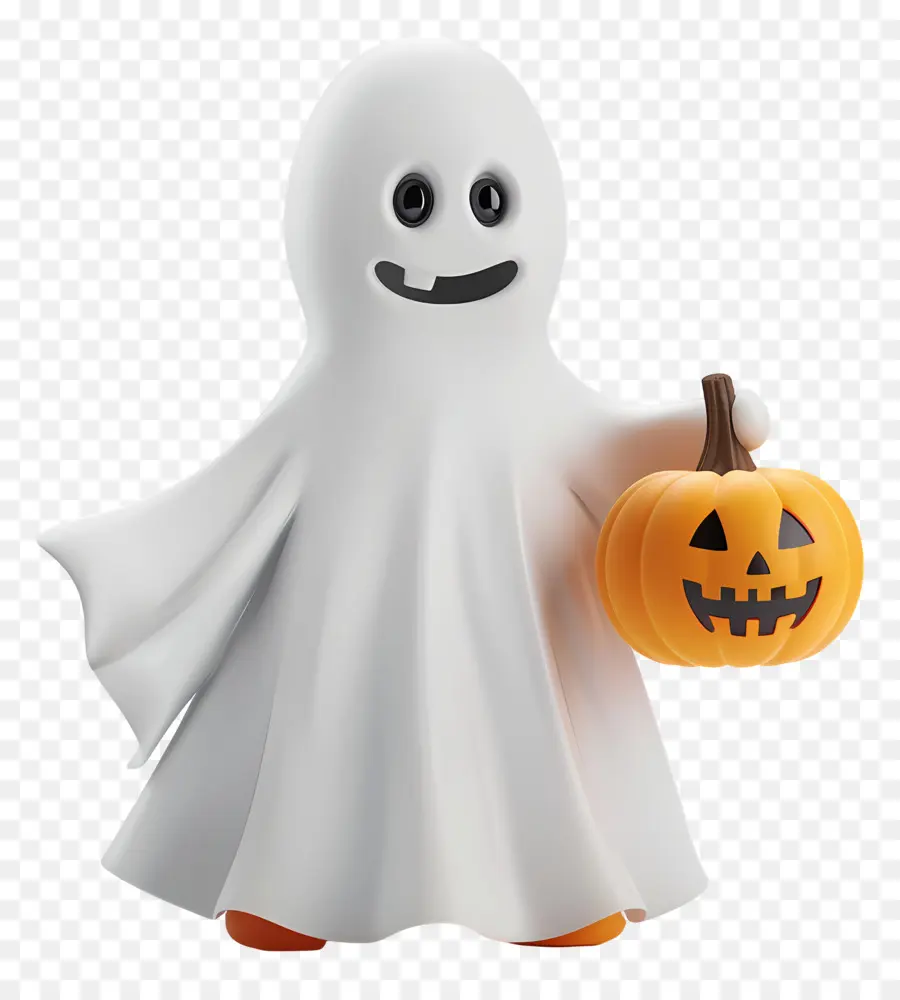 Fantasma Segurando Abóbora，Fantasma Com Abóbora PNG