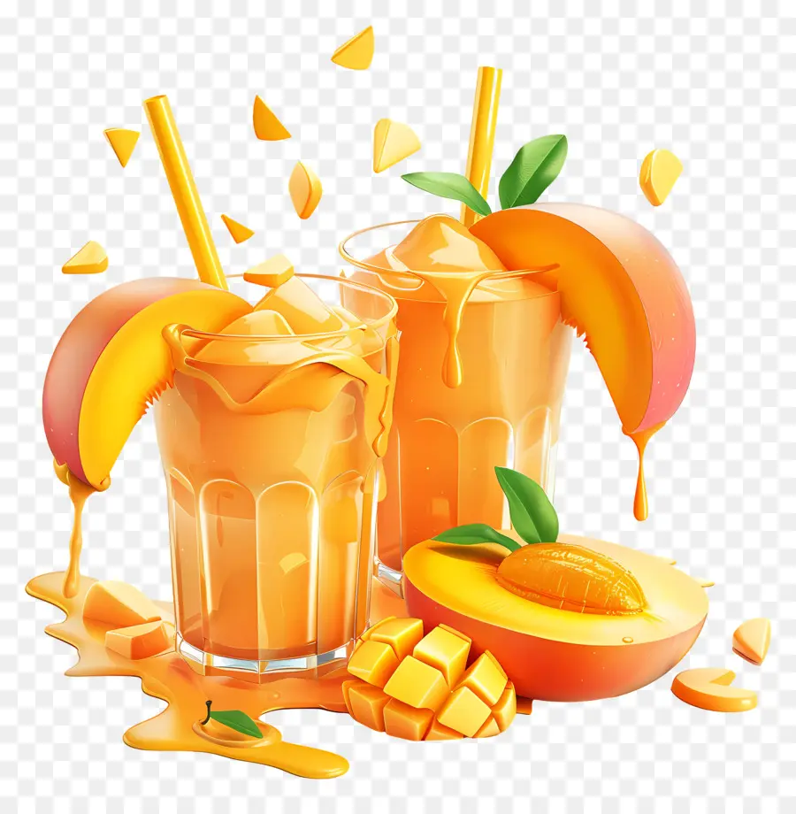 Smoothies De Manga，Suco De Manga PNG