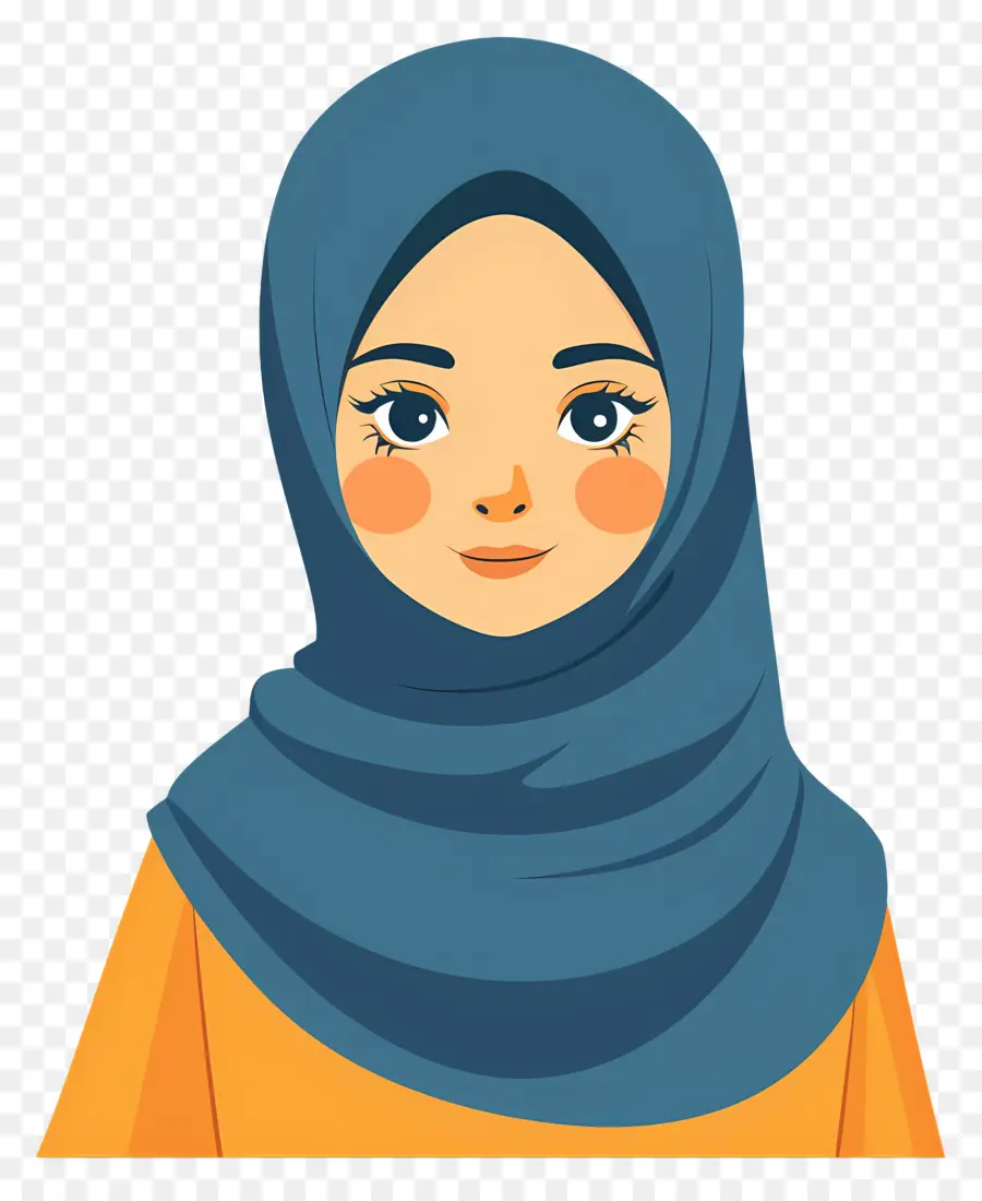 Menina Hijab Dos Desenhos Animados，Garota De Hijab PNG