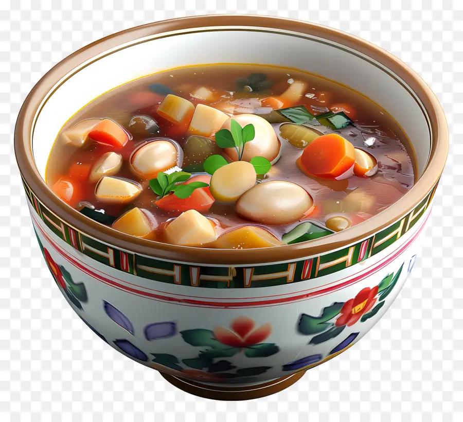 Sopa Minestrone，Tigela De Sopa PNG