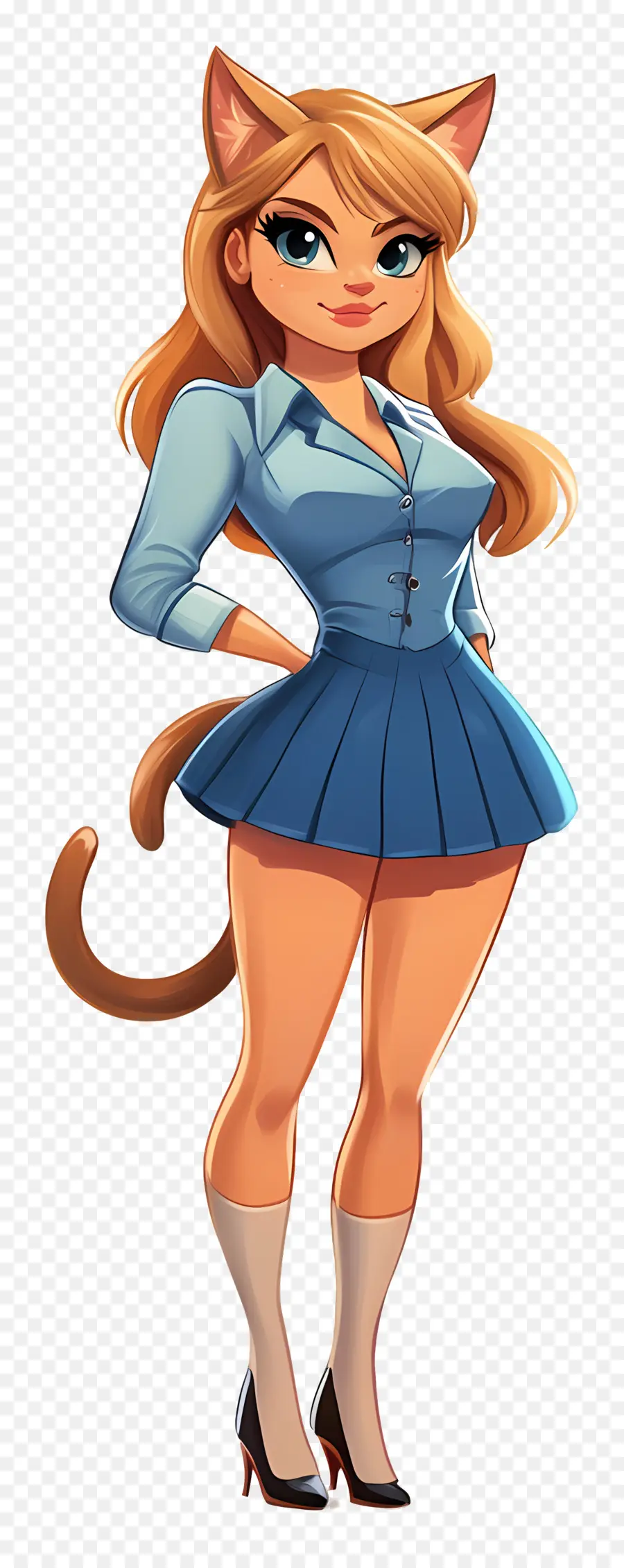 Garota Gato，Garota Anime PNG