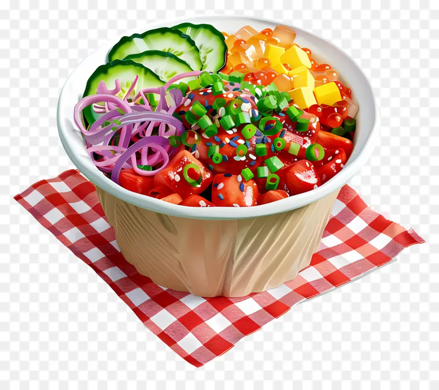 Poké Tigela，Tigela De Salada PNG