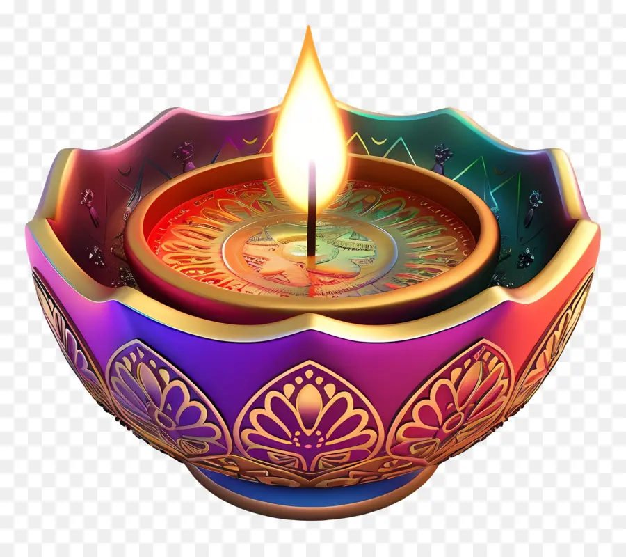 Diwali Diya，Lâmpada Decorativa PNG