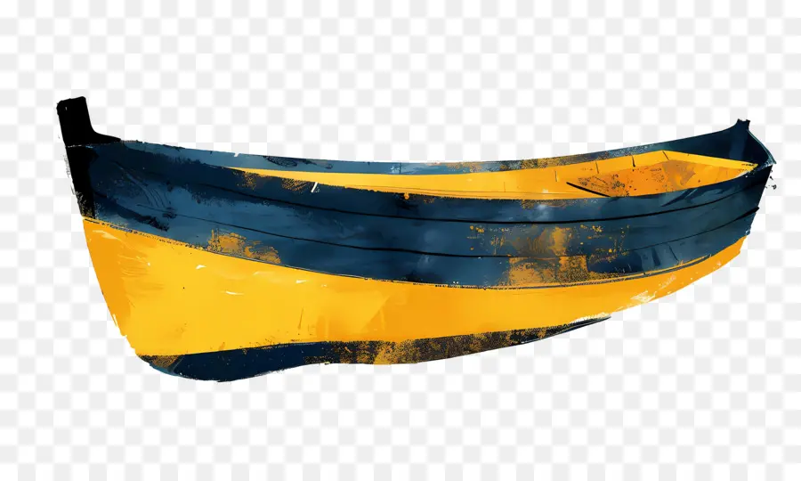 Barco，Barco Amarelo E Azul PNG