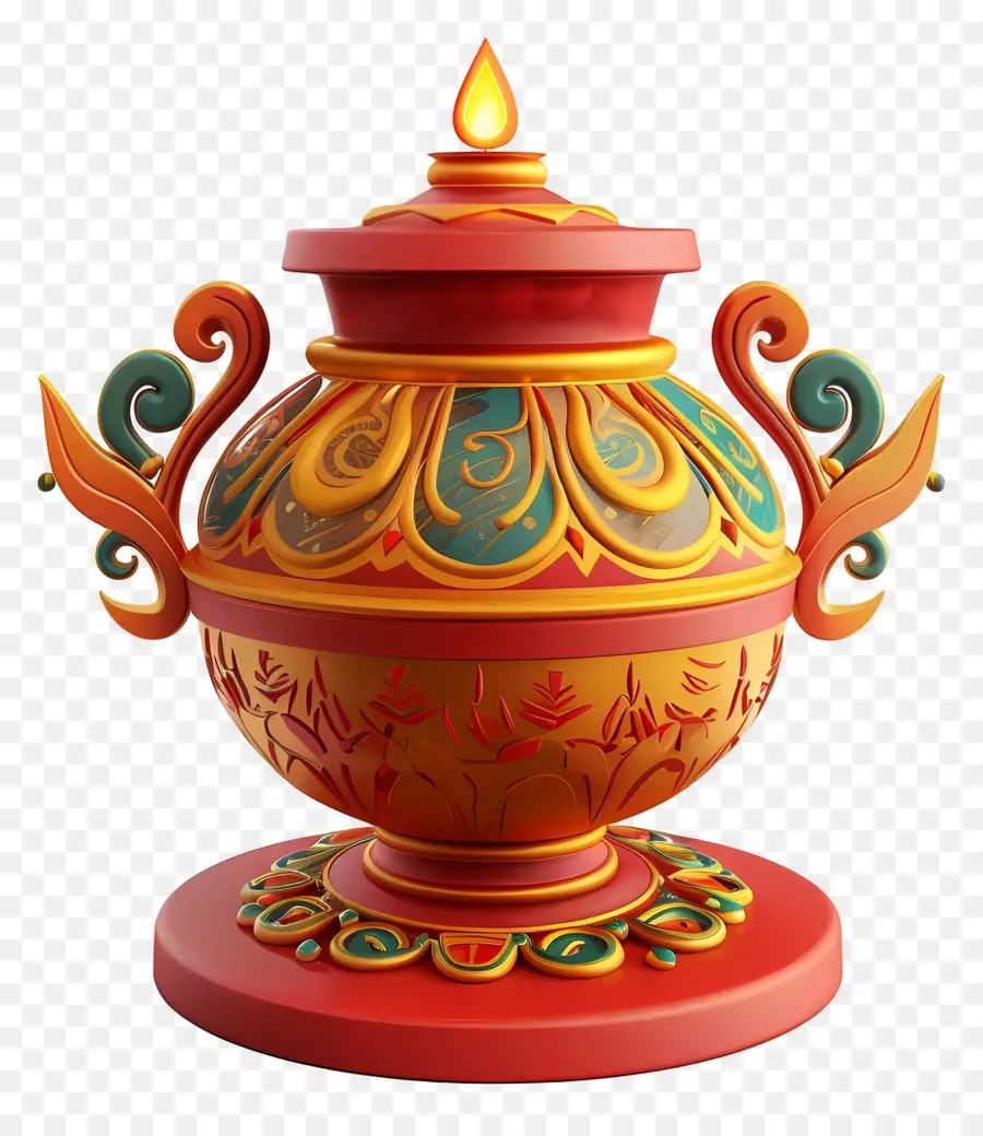 Puja Kalash，Pote Decorativo PNG