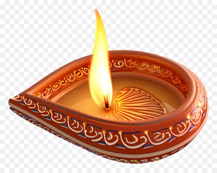 Diwali Diya，Lâmpada Decorativa PNG