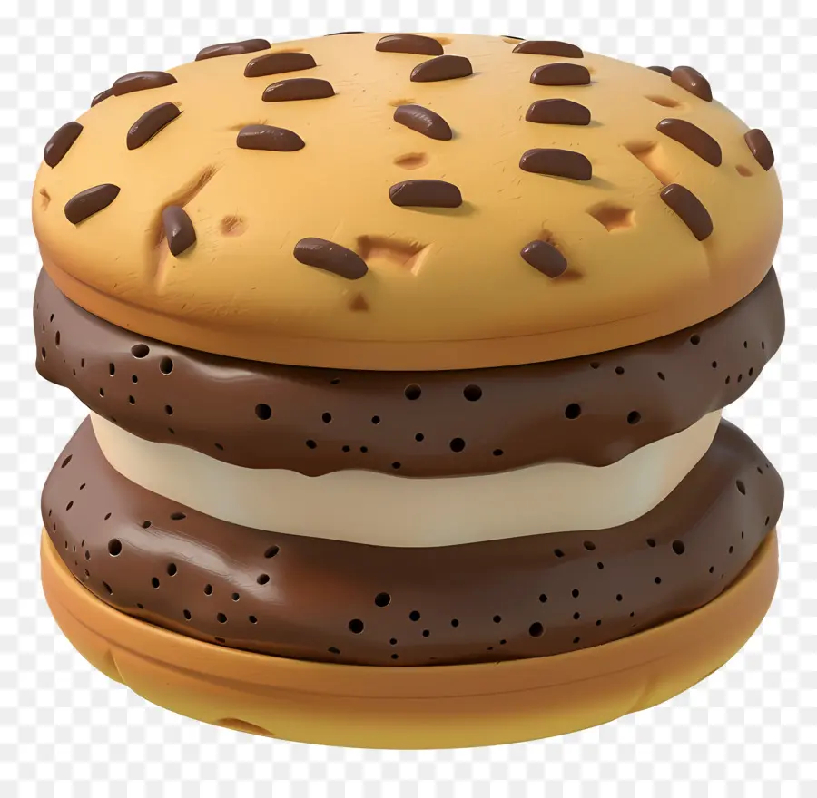 Sanduíche De Sorvete，Biscoito De Chocolate PNG