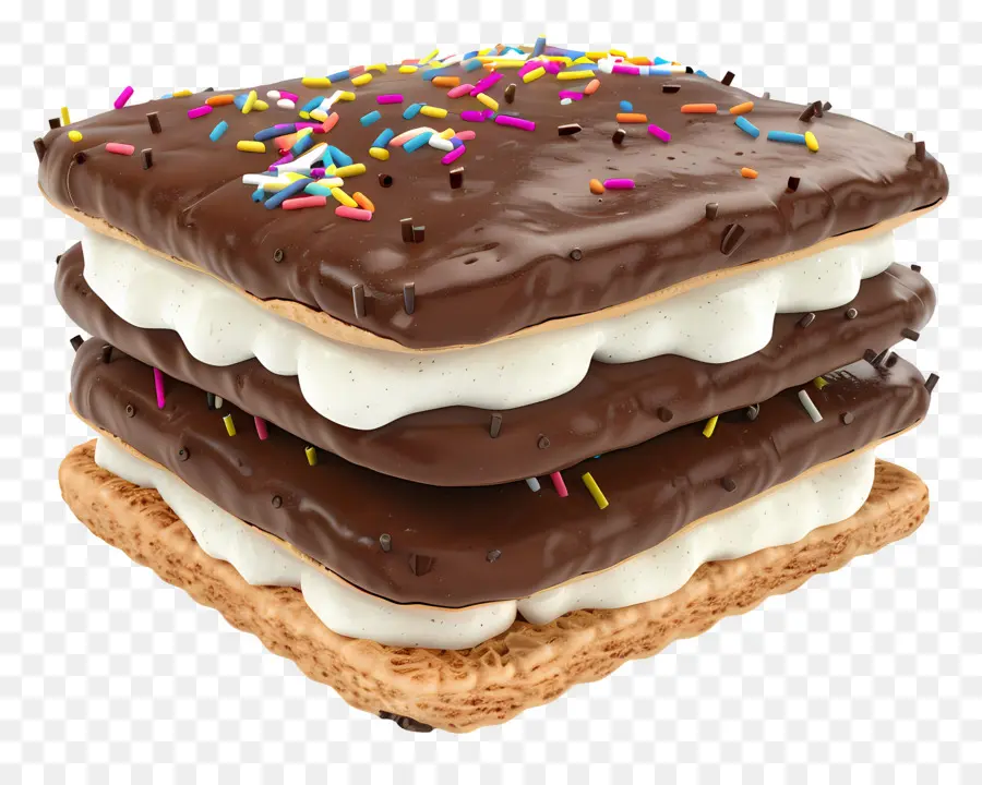 Sanduíche De Sorvete，Sobremesa De Chocolate PNG