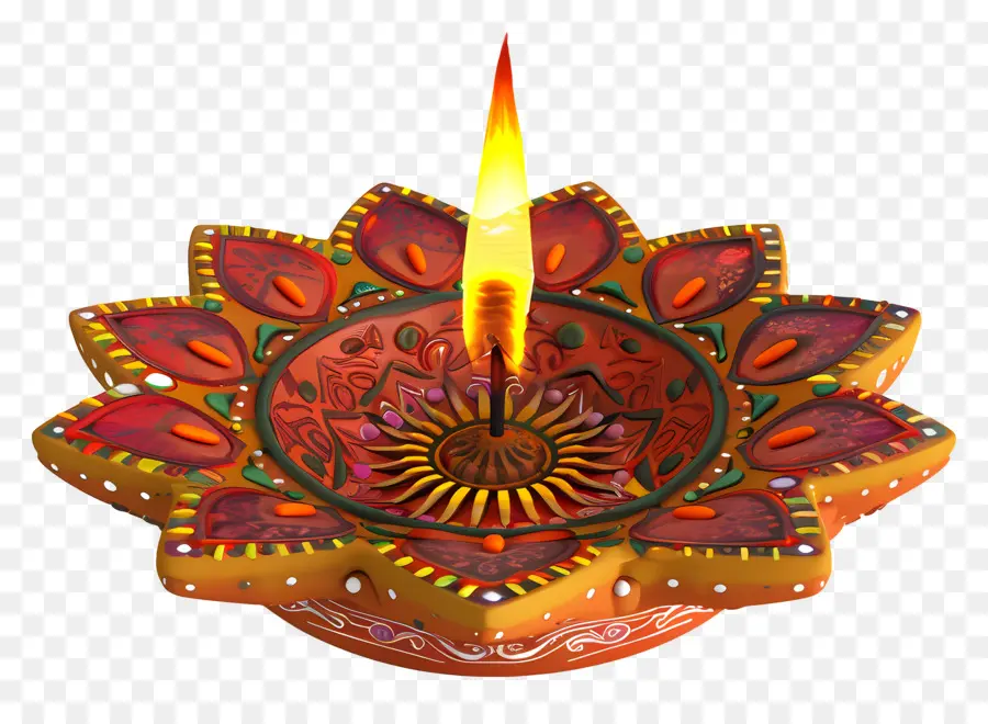 Diwali Diya，Lâmpada Diya PNG