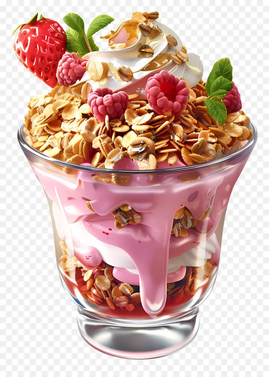 Parfait De Iogurte，Granola PNG