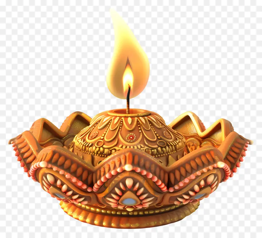 Diwali Diya，Lâmpada De óleo PNG