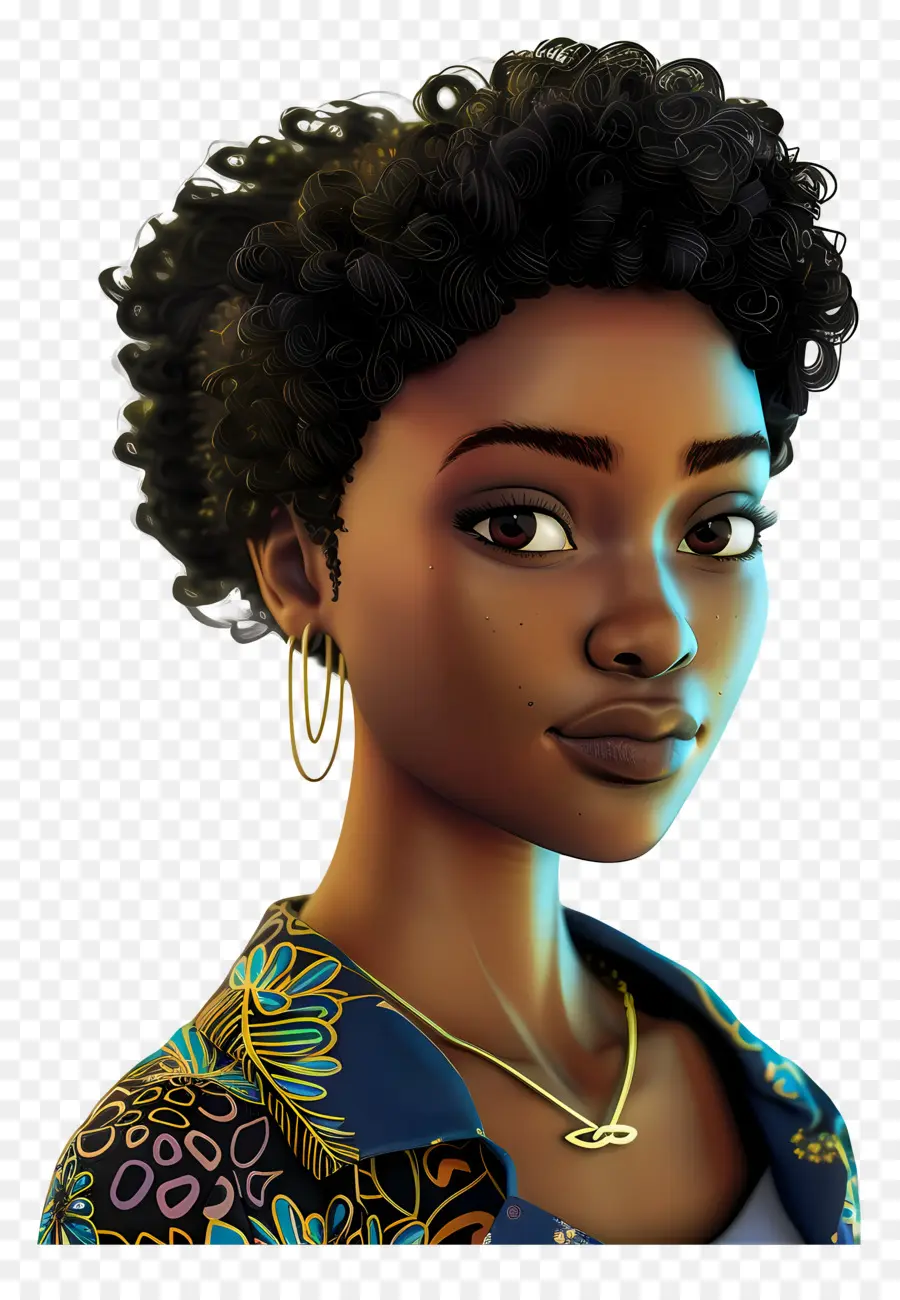 Mulher Africana，Mulher Com Bandana PNG