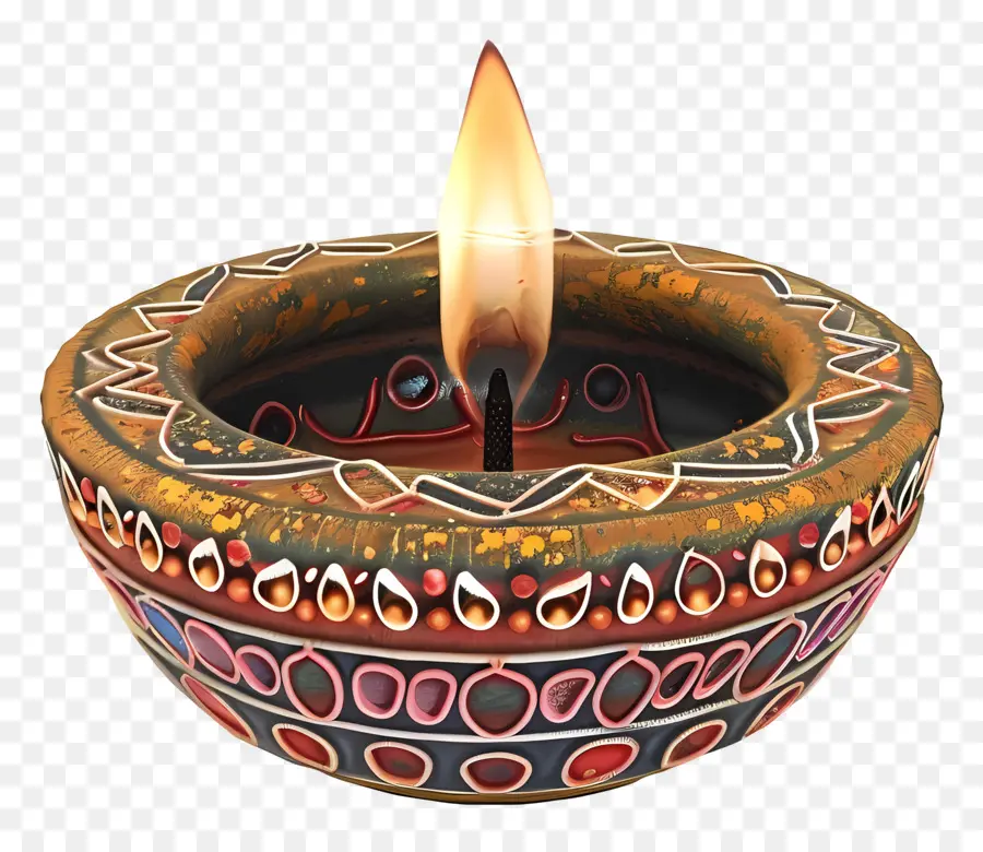 Diwali Diya，Lâmpada Decorativa PNG