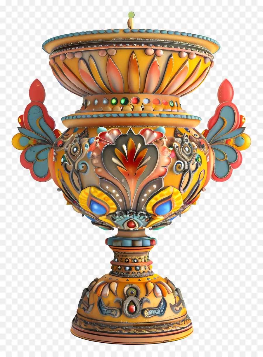 Puja Kalash，Vaso Decorativo PNG