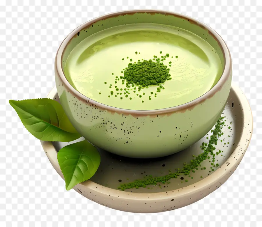 Chá Matcha，Chá Verde PNG