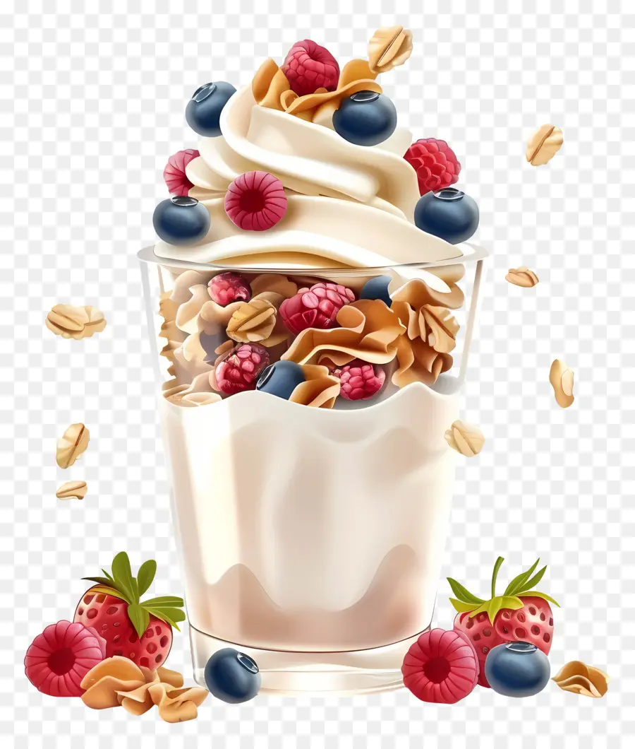 Parfait De Iogurte，Frutas PNG