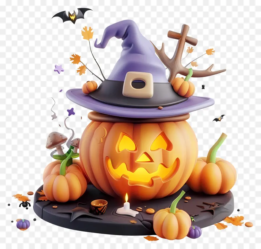 Dia Das Bruxas，Abóbora De Halloween PNG