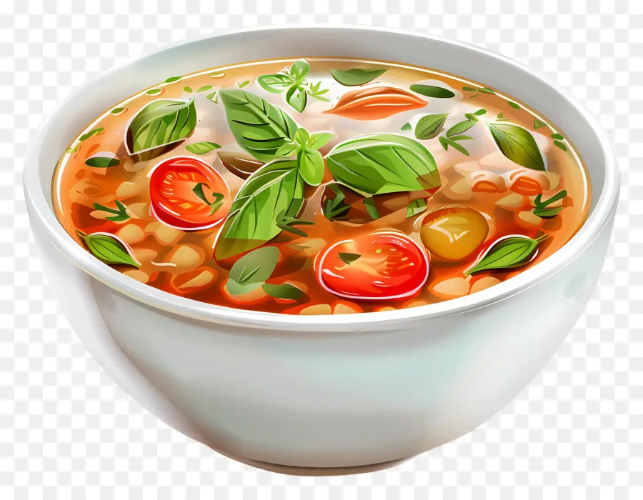 Sopa Minestrone，Tigela De Sopa PNG