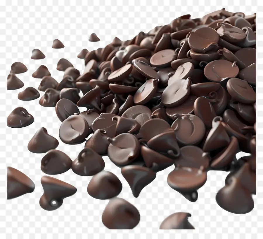 Lascas De Chocolate，Escuro PNG