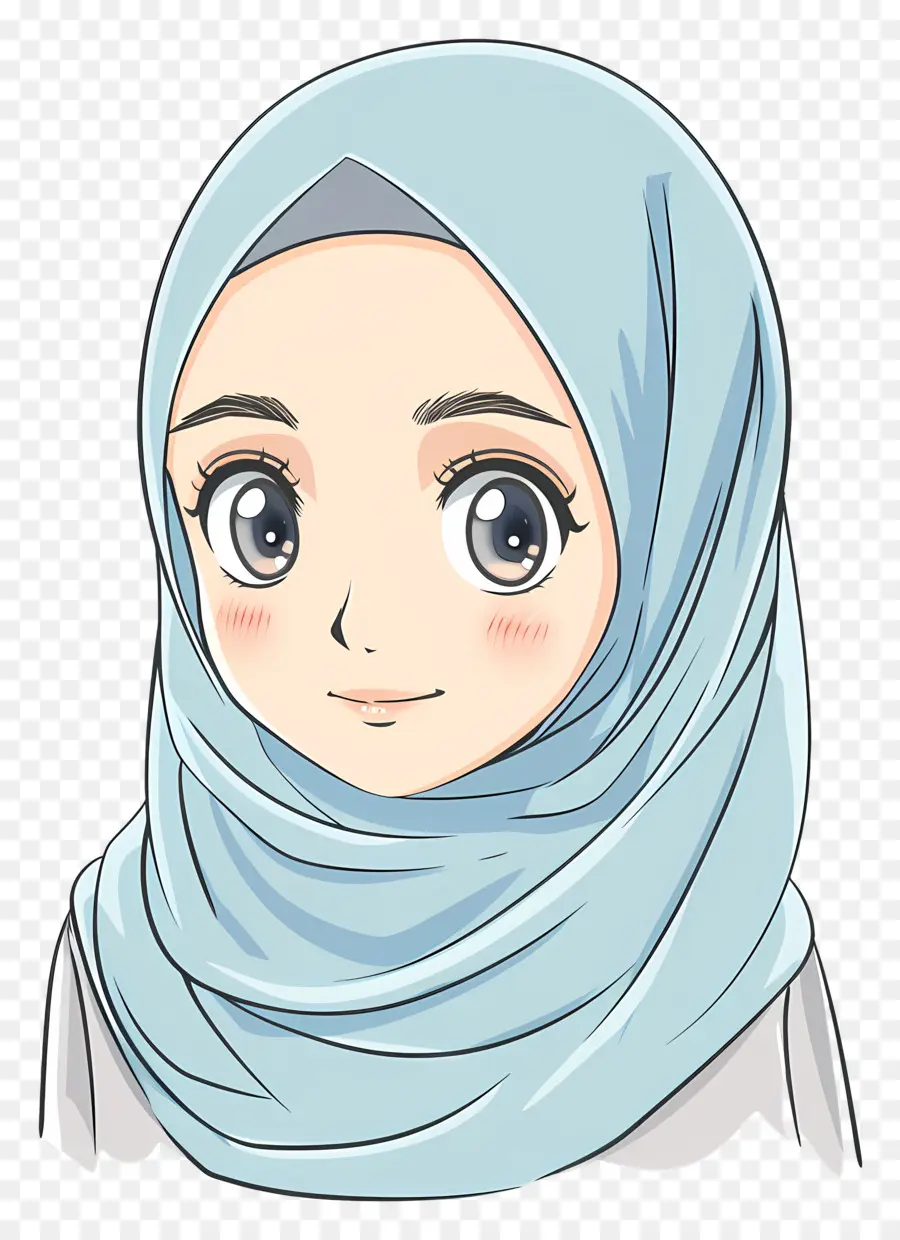 Menina Hijab Dos Desenhos Animados，Garota Em Hijab PNG