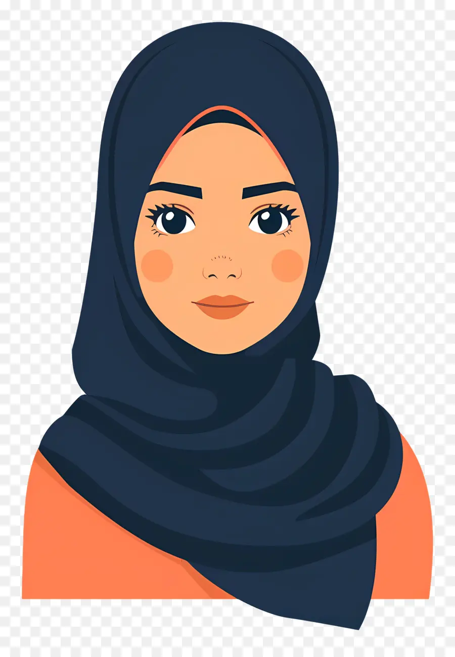 Menina Hijab Dos Desenhos Animados，Mulher Em Hijab PNG