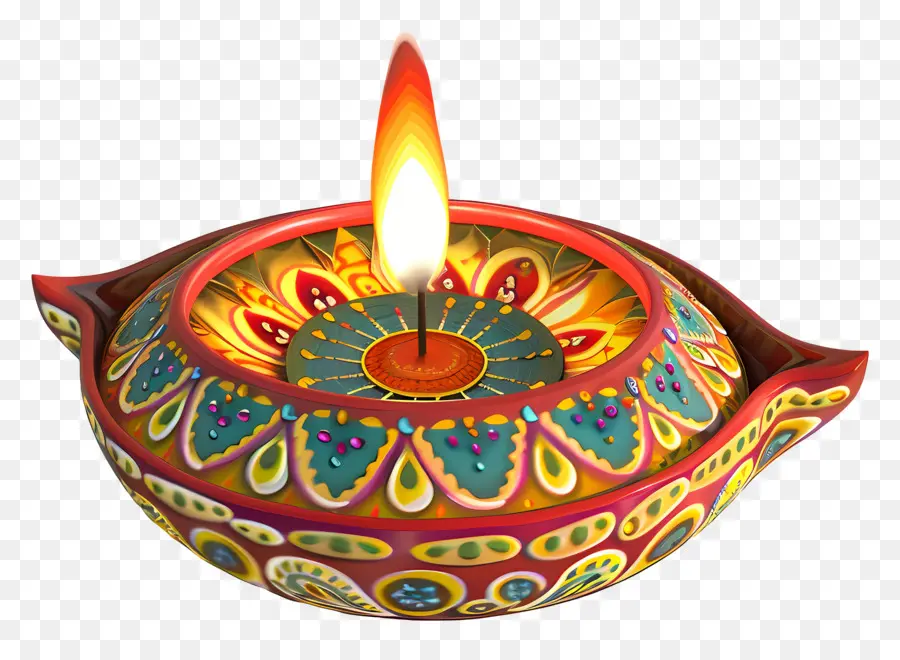 Diwali Diya，Lâmpada Diya PNG