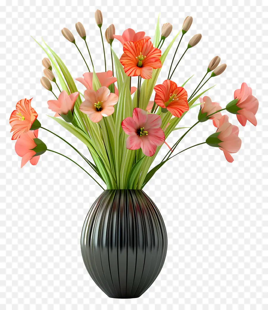 Flores Em Vaso，Vaso De Flores PNG