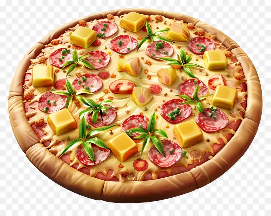 Pizza Havaiana，Pizza PNG