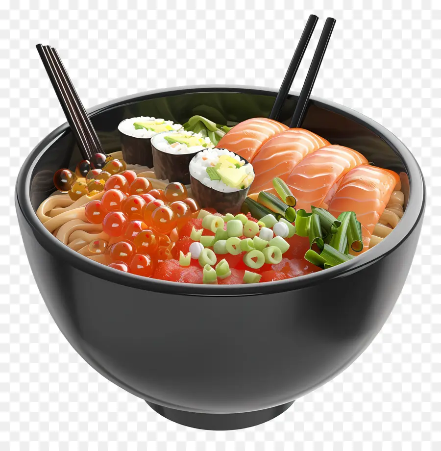 Poké Tigela，Tigela De Sushi PNG