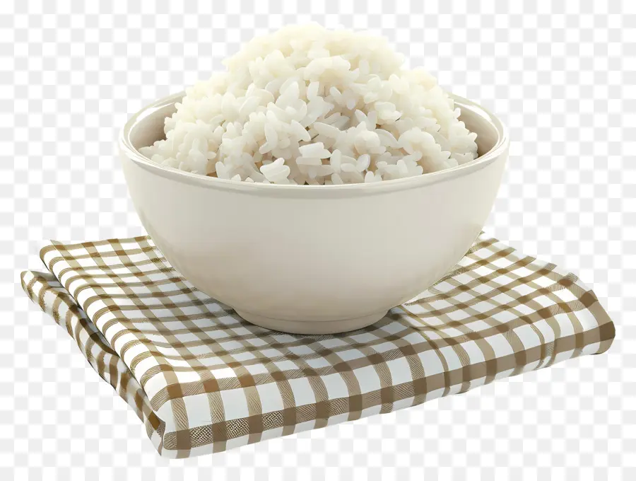 Tigela De Arroz，Arroz Branco PNG