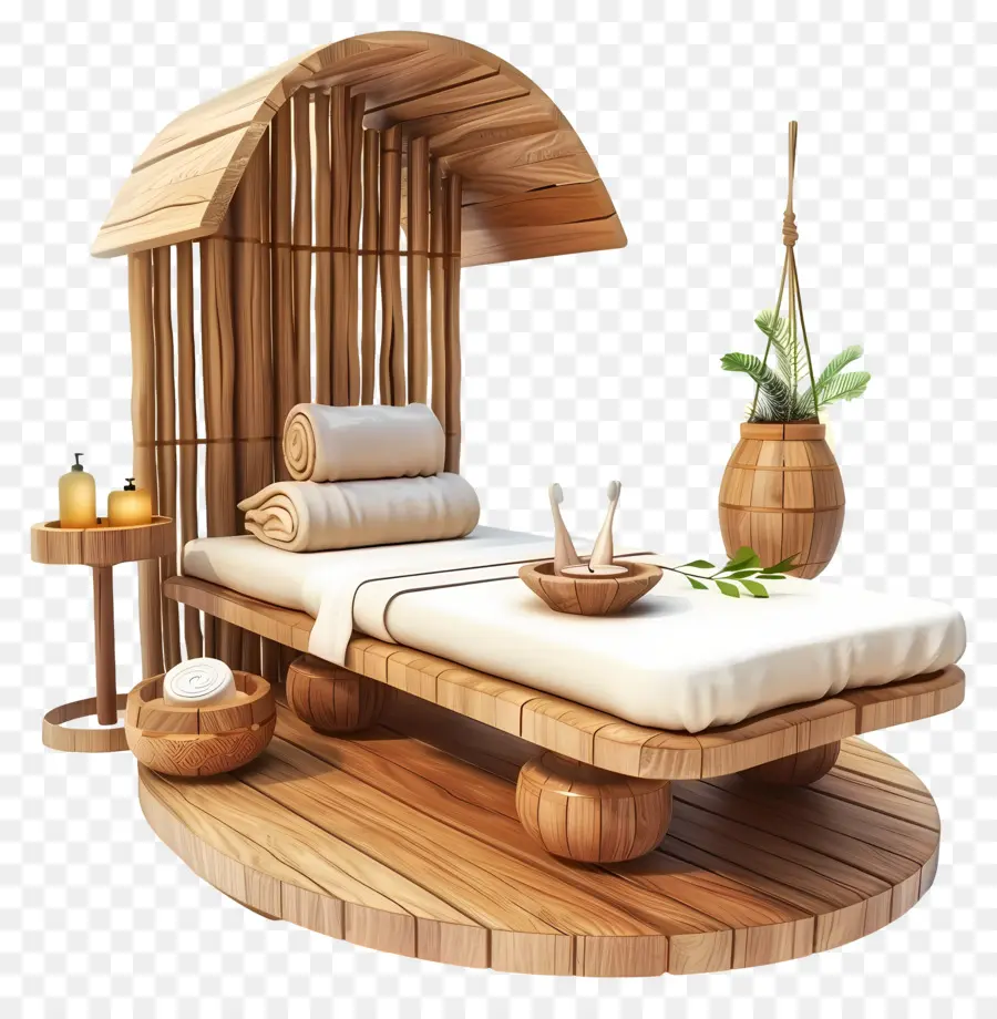 Tratamento De Spa，Cama De Spa PNG