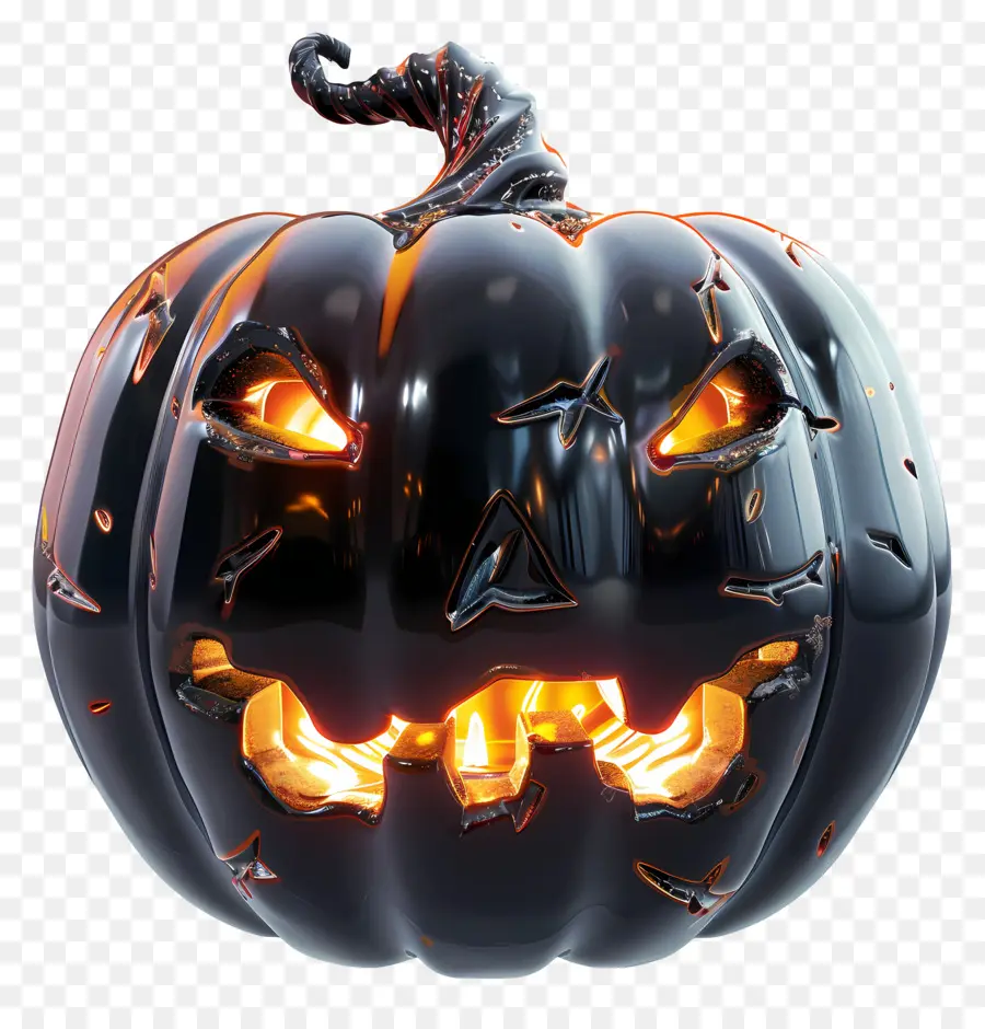 Abóbora De Halloween Brilhante，Jack O' Lantern PNG