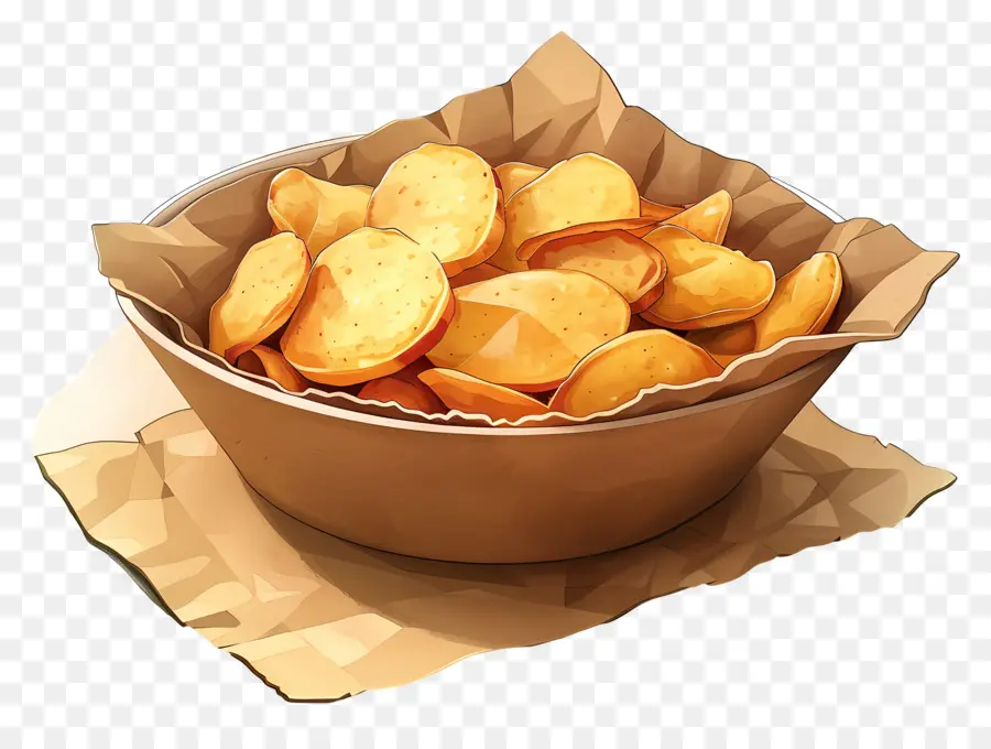 Tigela De Batatas Fritas，Batata Frita PNG