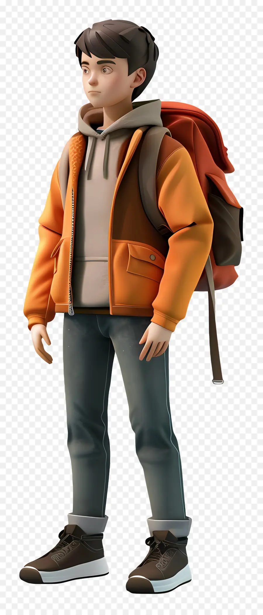 Aluno Da Escola，Menino Com Mochila PNG