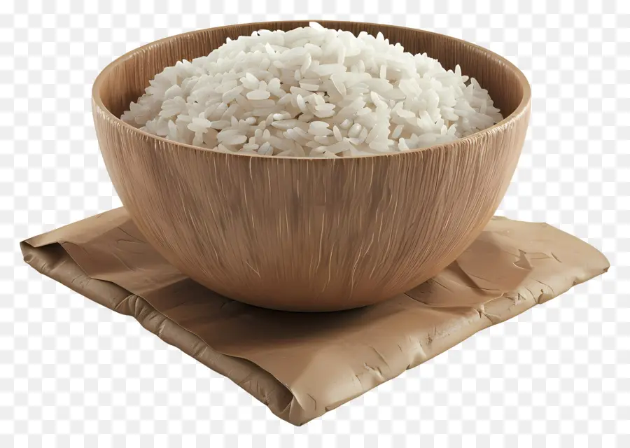 Tigela De Arroz，Tigela De Madeira PNG