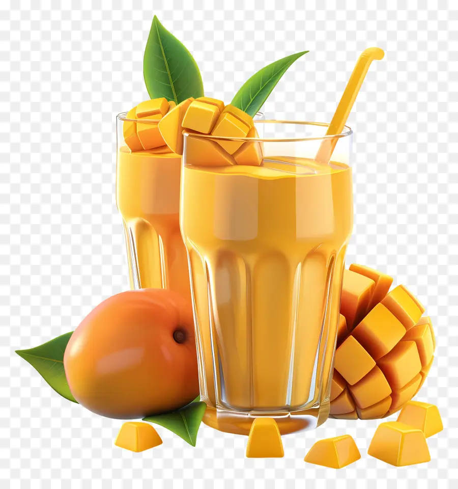 Smoothies De Manga，Batido De Manga PNG