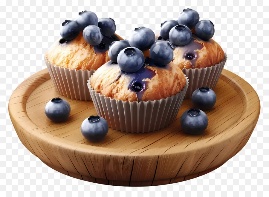 Muffins De Mirtilo，Padaria PNG