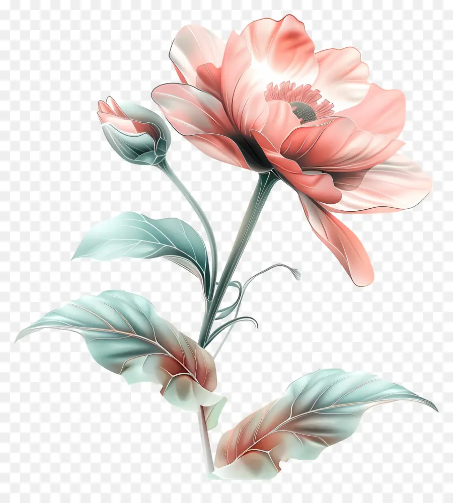 Flor Pastel，Flor PNG