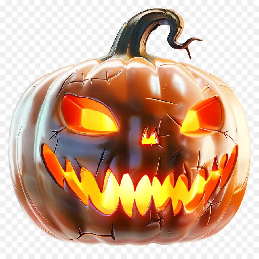 Abóbora De Halloween Brilhante，Árvore De Abóbora PNG