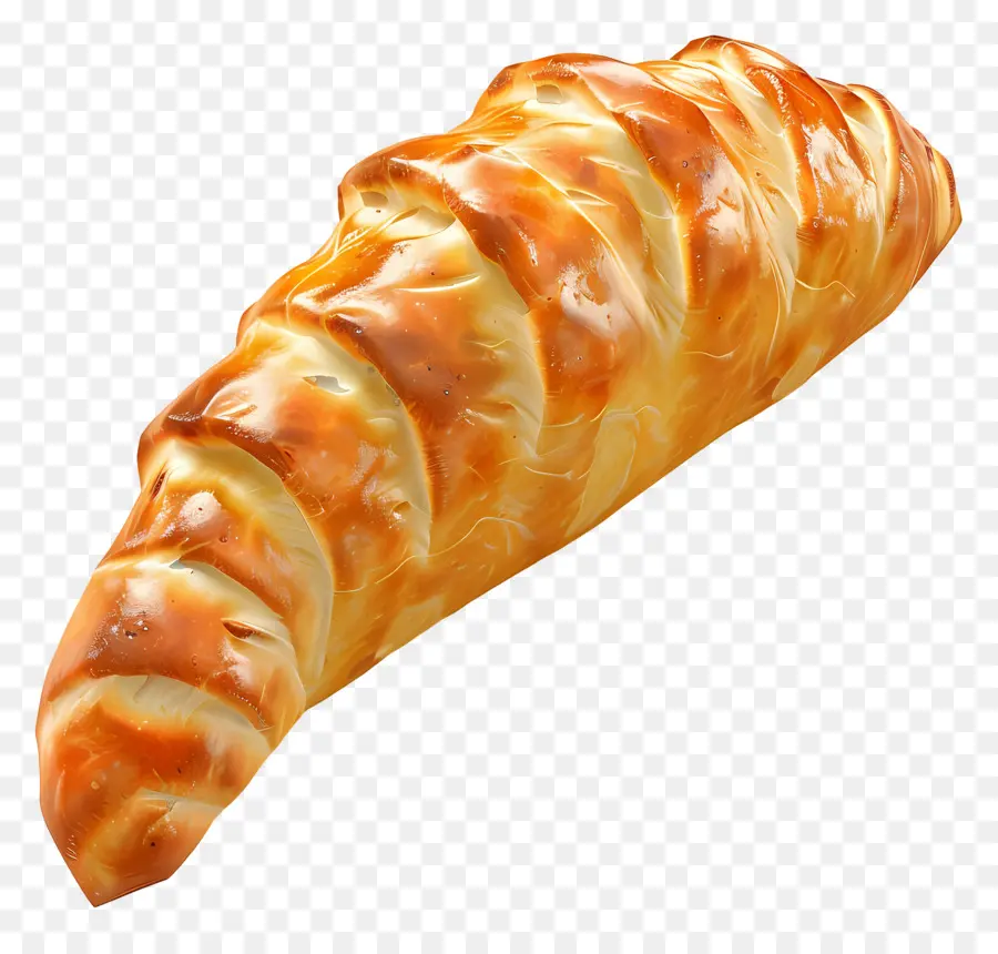 Pão Ciabatta，Croissant PNG