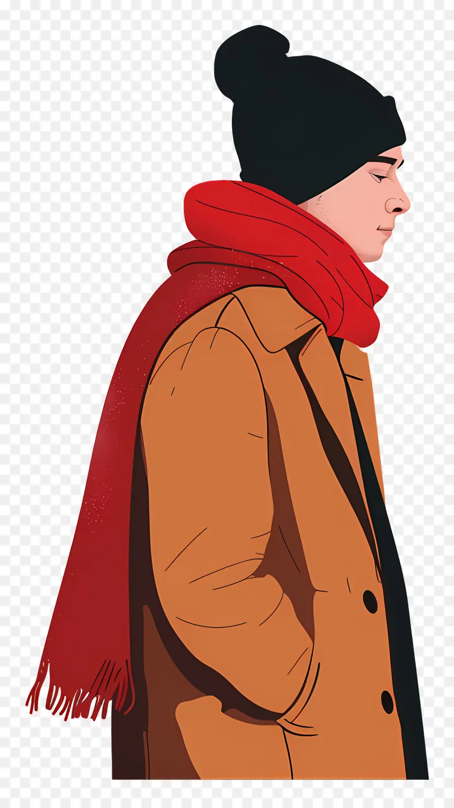 Homem Inverno，Pessoa Com Roupas De Inverno PNG