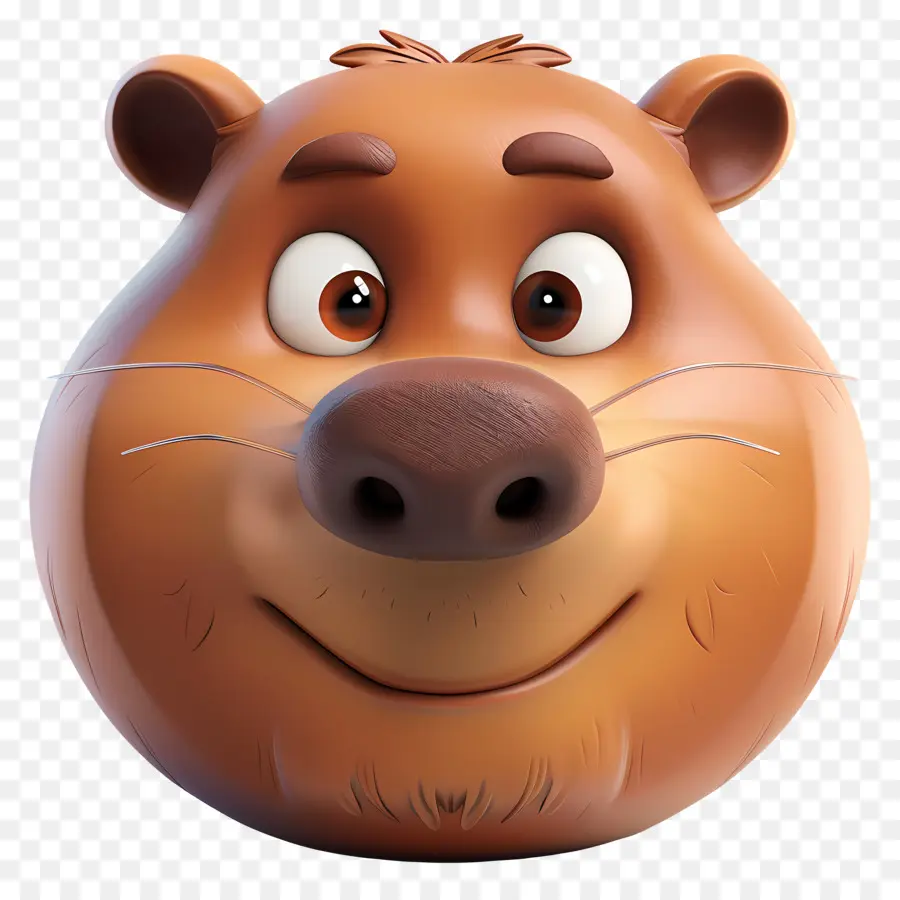 Cara De Castor，Urso De Desenho Animado PNG