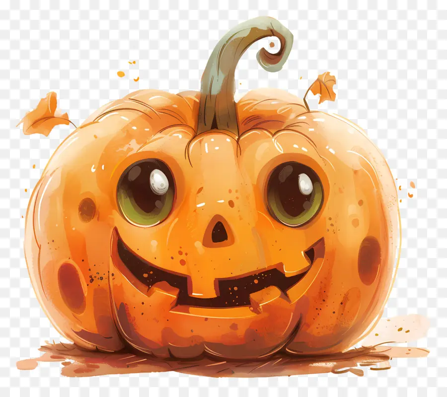 Linda Abóbora De Halloween，Abóbora Sorridente PNG