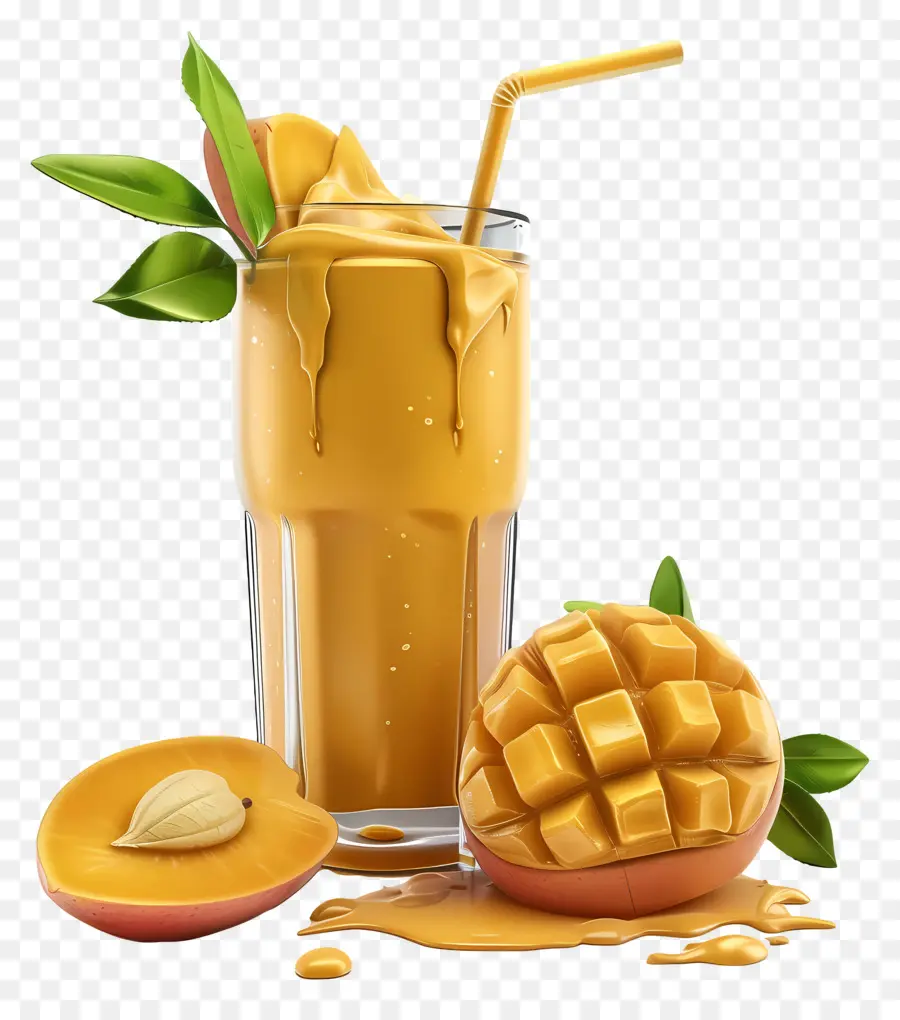 Smoothies De Manga，Batido De Manga PNG