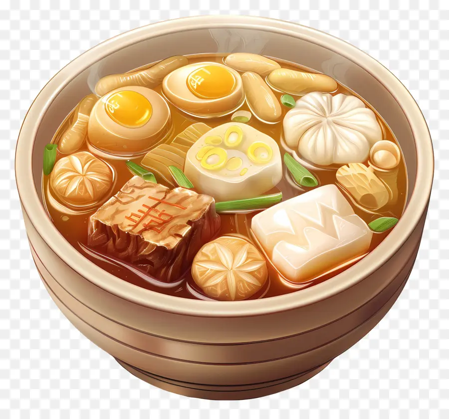 Sopa Oden，Tigela De Sopa PNG