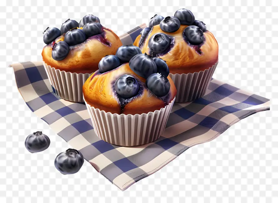 Muffins De Mirtilo，Padaria PNG