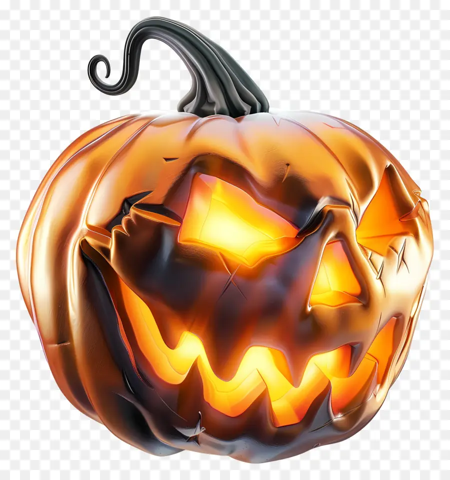 Abóbora De Halloween Brilhante，Árvore De Abóbora PNG