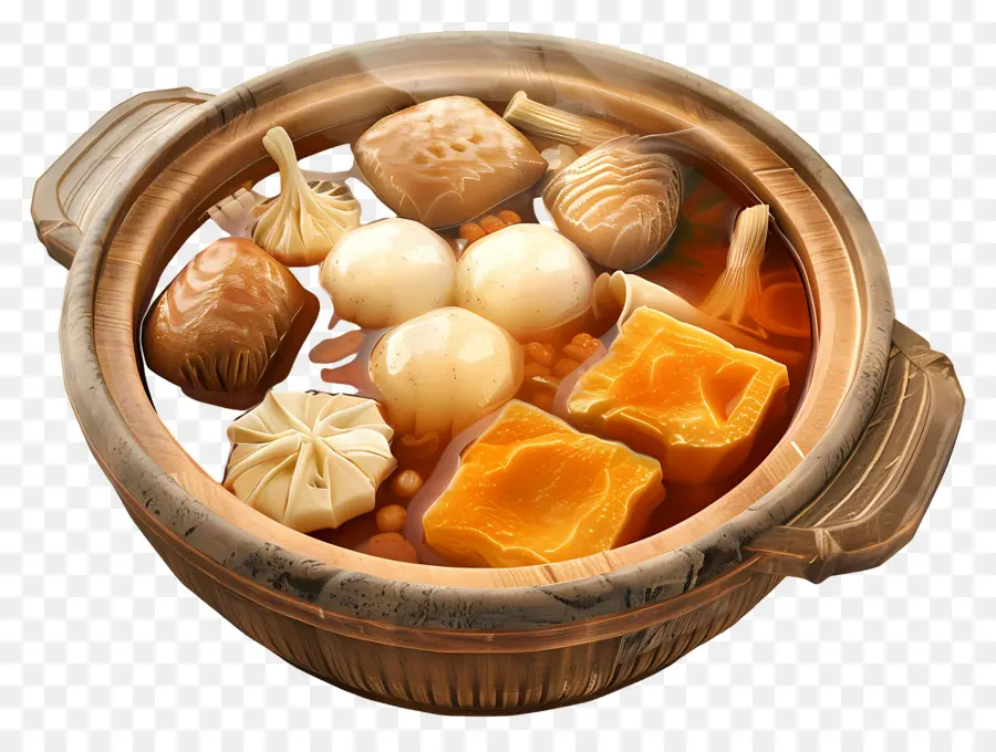 Sopa Oden，Panela Quente PNG