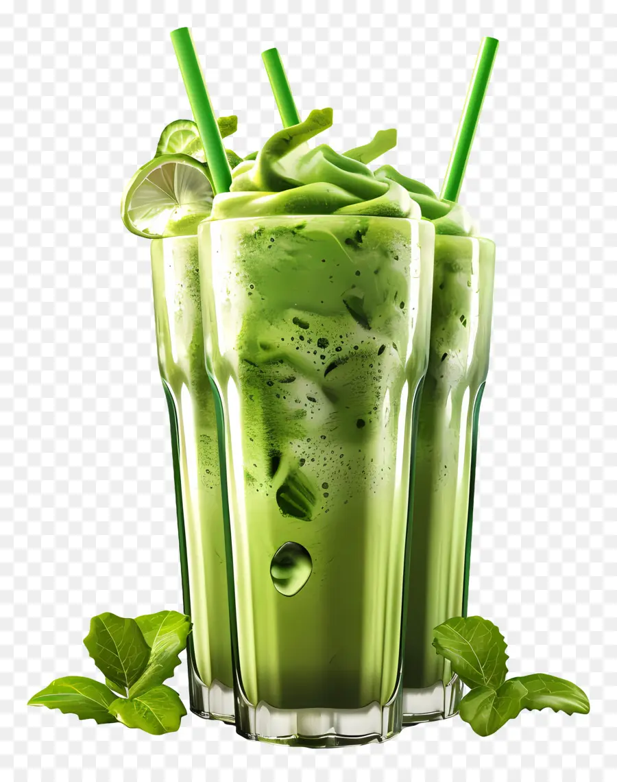 Smoothies Verdes，Bebida Verde PNG